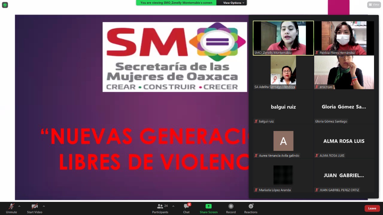 Servidoras y servidores públicos comprometidos  a fomentar generaciones libres de violencia