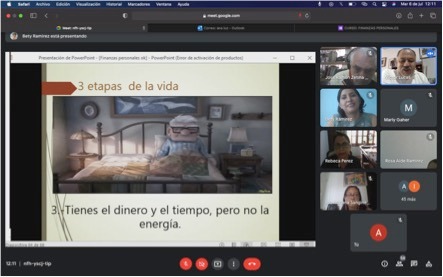 Servidoras y servidores públicos aprenden  sobre finanzas personales