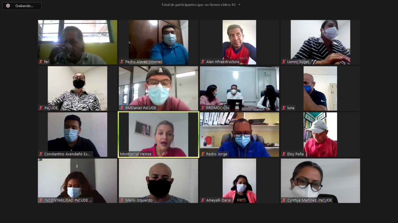 Incude y los SSO realizan conferencia para fortalecer medidas preventivas contra la COVID-19