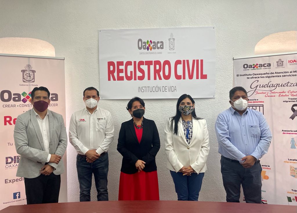 Establece IOAM y Registro Civil convenio de colaboración a favor de la comunidad migrante oaxaqueña