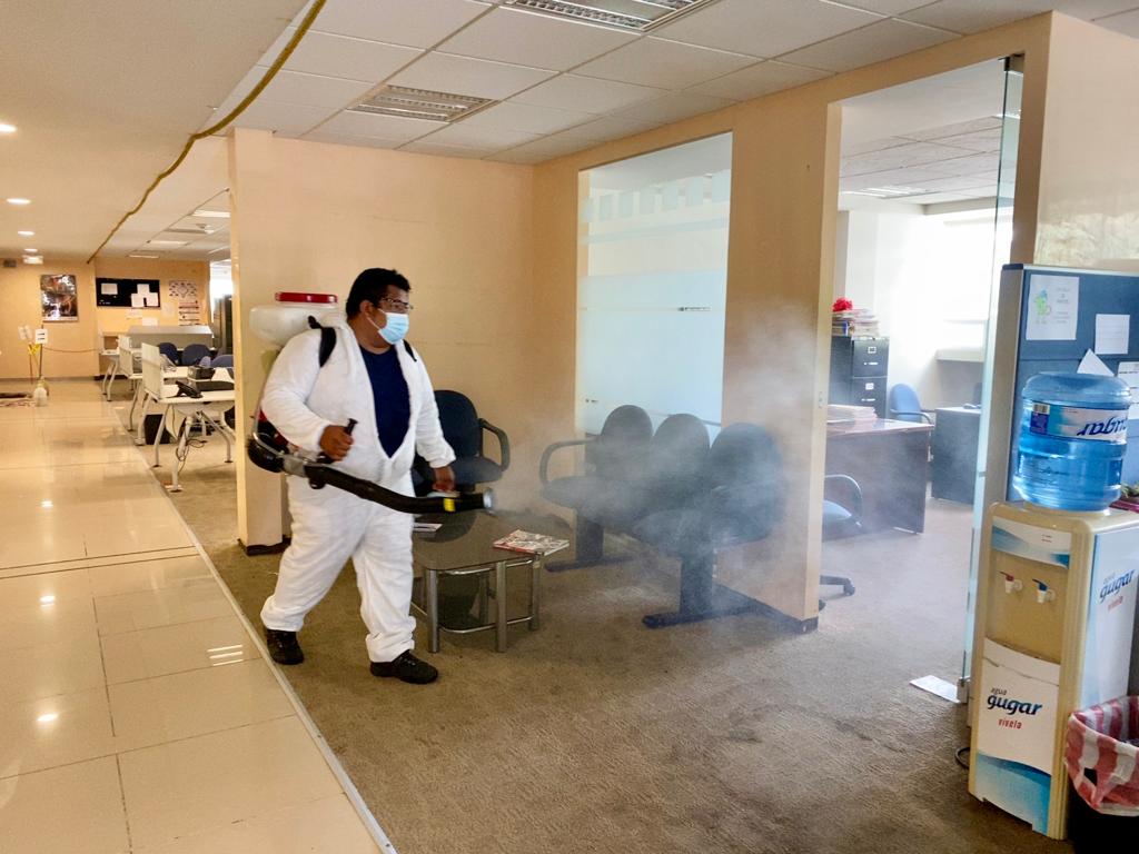 Segego realiza el saneamiento de sus complejos para disminuir la cadena de contagios por COVID-19