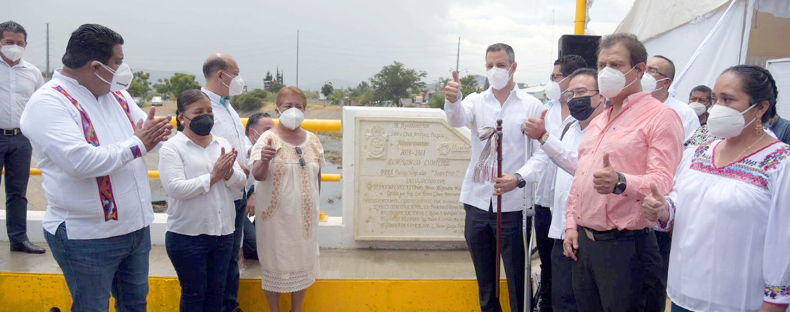 Fortalece Gobierno de Oaxaca infraestructura de Santa Cruz Amilpas