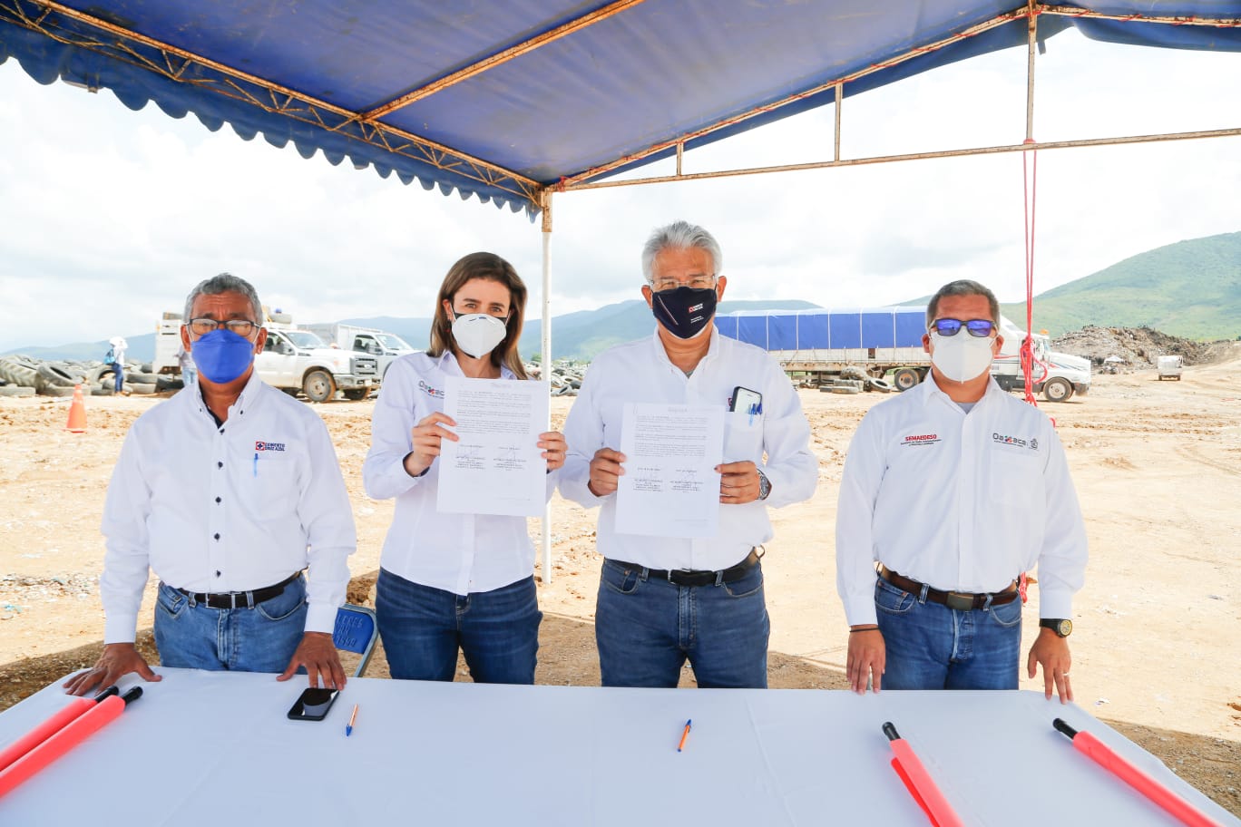 Implementan Gobierno de Oaxaca y Cooperativa La Cruz Azul acciones para la destrucción ambientalmente segura de Residuos de Manejo Especial