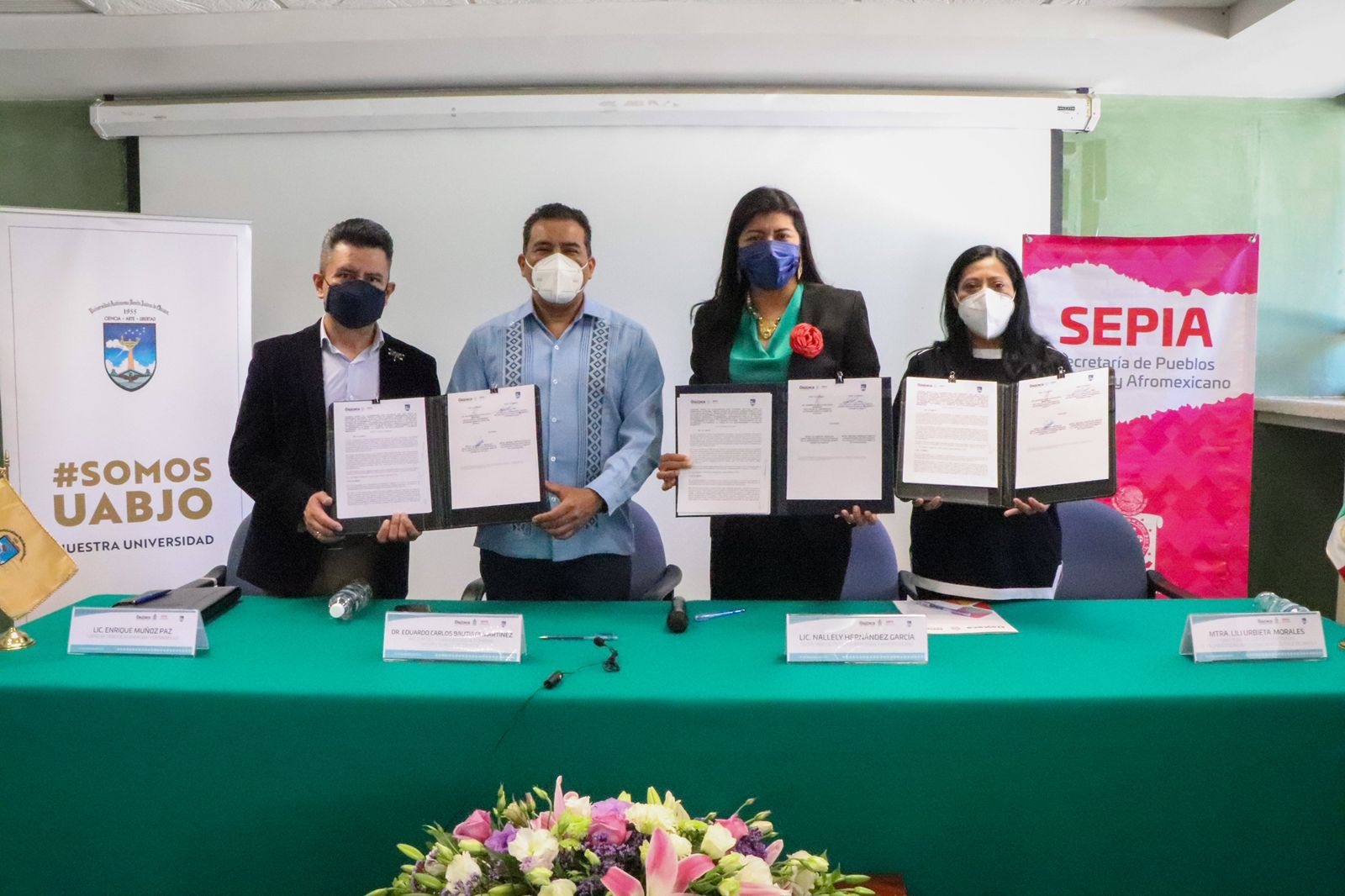 Firman Convenio de Colaboración Sepia y UABJO en beneficio de las juventudes indígenas y afromexicanas   