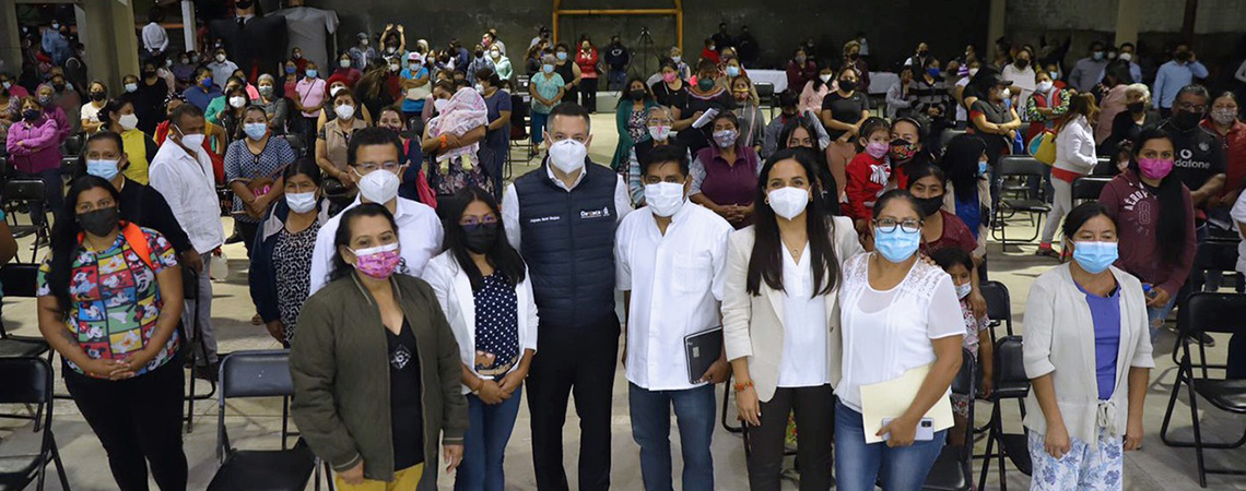 Refrenda Gobierno del Estado su compromiso con familias oaxaqueñas en situación de pobreza