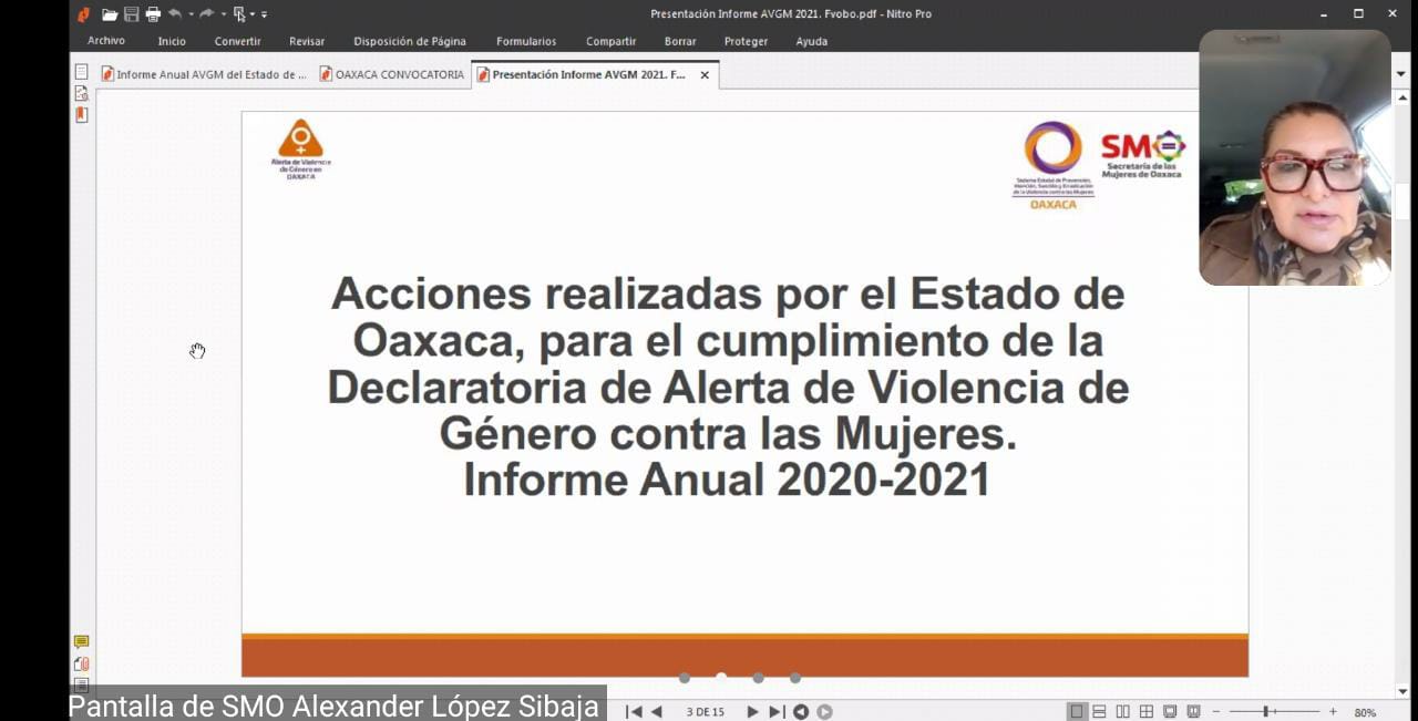 Presenta SMO informe de acciones derivadas de la Alerta de Género