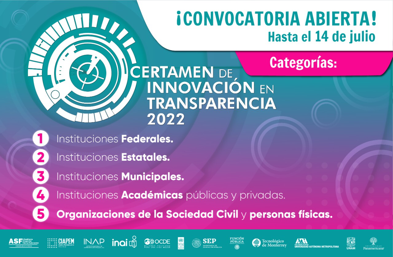 Convocan a participar en el Certamen de Innovación  en Transparencia 2022