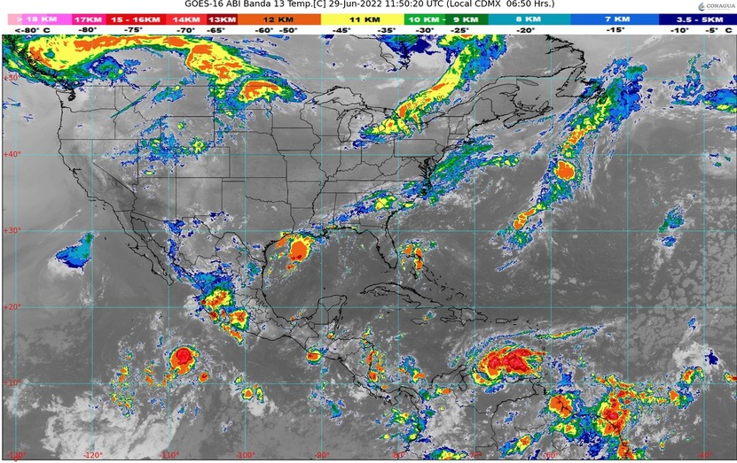 Pronostican condiciones cálidas y húmedas, además de aguaceros con actividad eléctrica en el estado