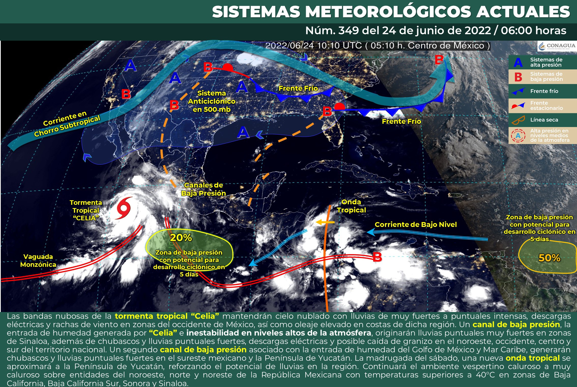 Se reportan lluvias ligeras a moderadas   para este viernes en Oaxaca: CEPCO
