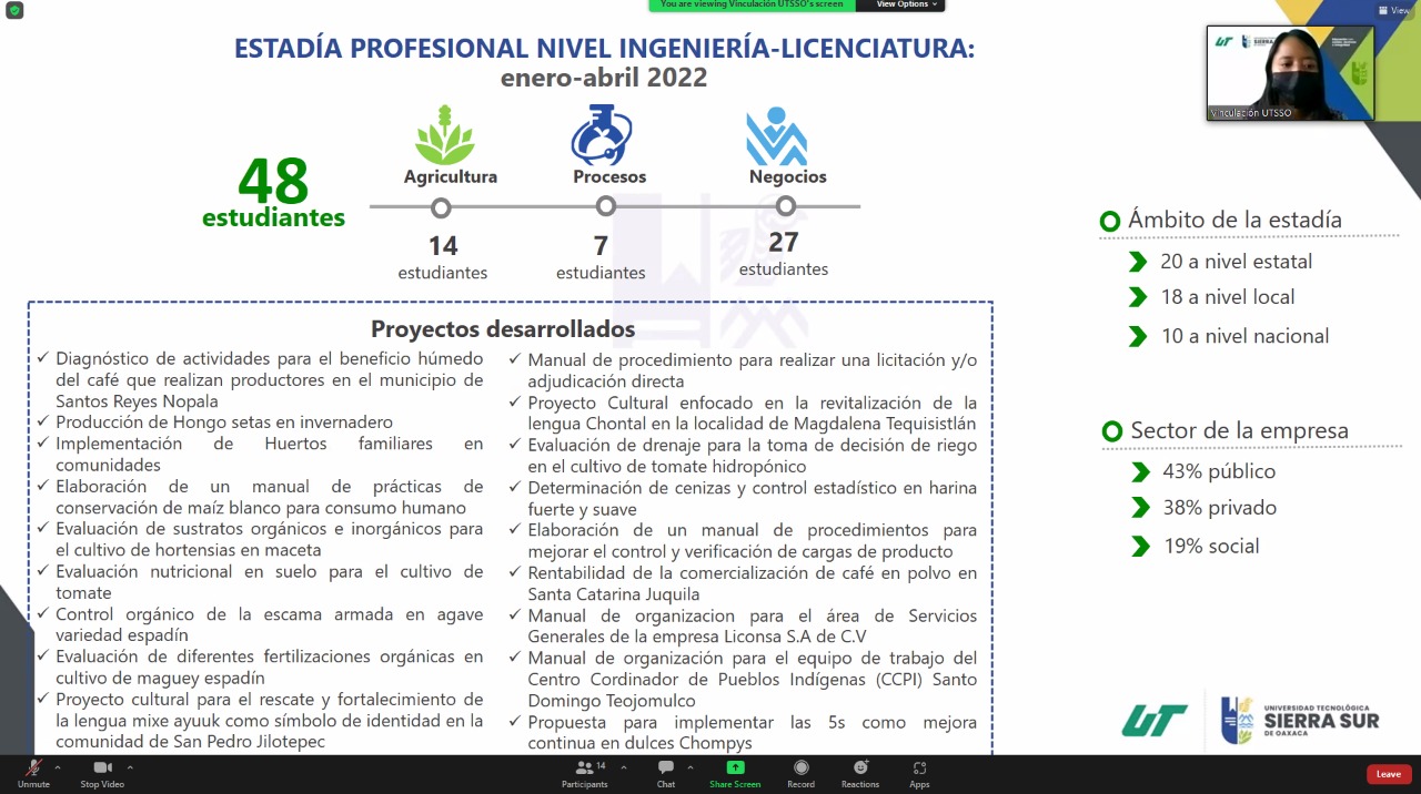 Impulsa UTSSO el desarrollo profesional de las y los jóvenes de comunidades indígenas: JJSC
