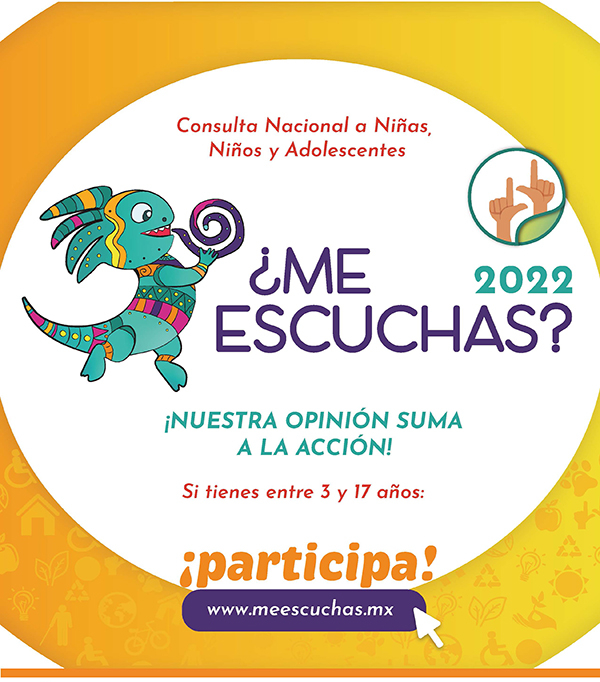 Invita el IEEPO a niñez oaxaqueña a participar en la consulta nacional del DIF “¿Me escuchas? 2022”