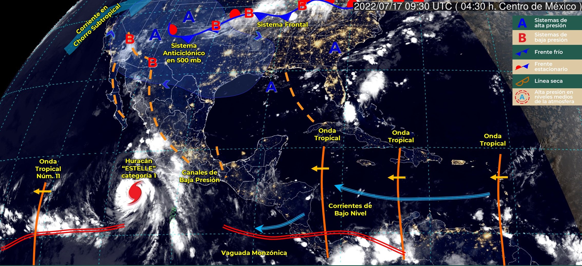 Tormentas y lluvias fuertes para la Mixteca, Sierra Sur y Papaloapan, el pronóstico de la CEPCO para este domingo