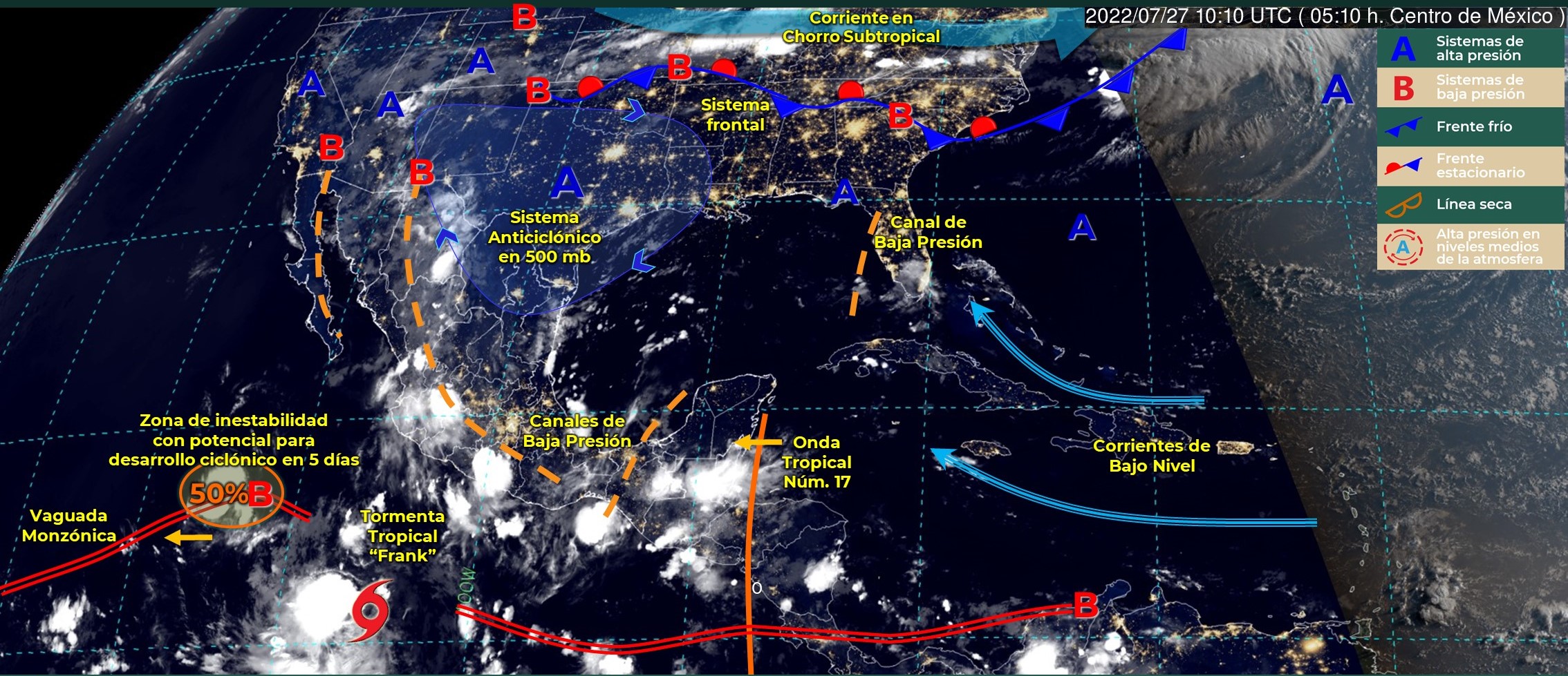 Onda tropical 16 mantendrá lluvias de intensidad variable en territorio oaxaqueño: CEPCO