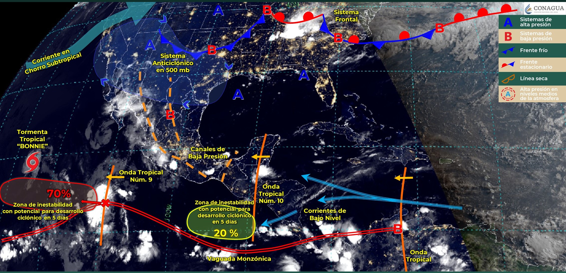 Pronostica CEPCO tormentas fuertes, rachas de viento  y calor para el fin de semana