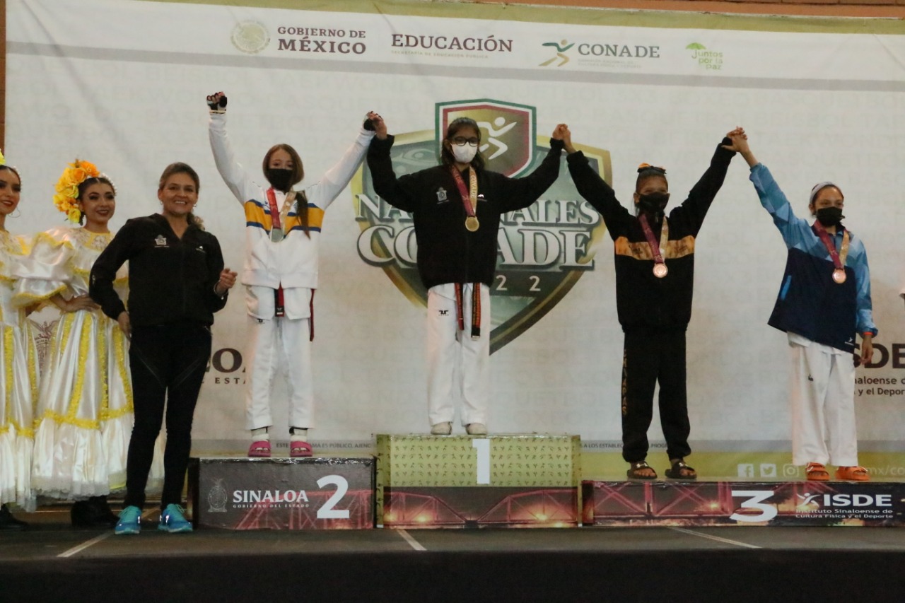 Oro y plata para Oaxaca en los Nacionales Conade de taekwondo