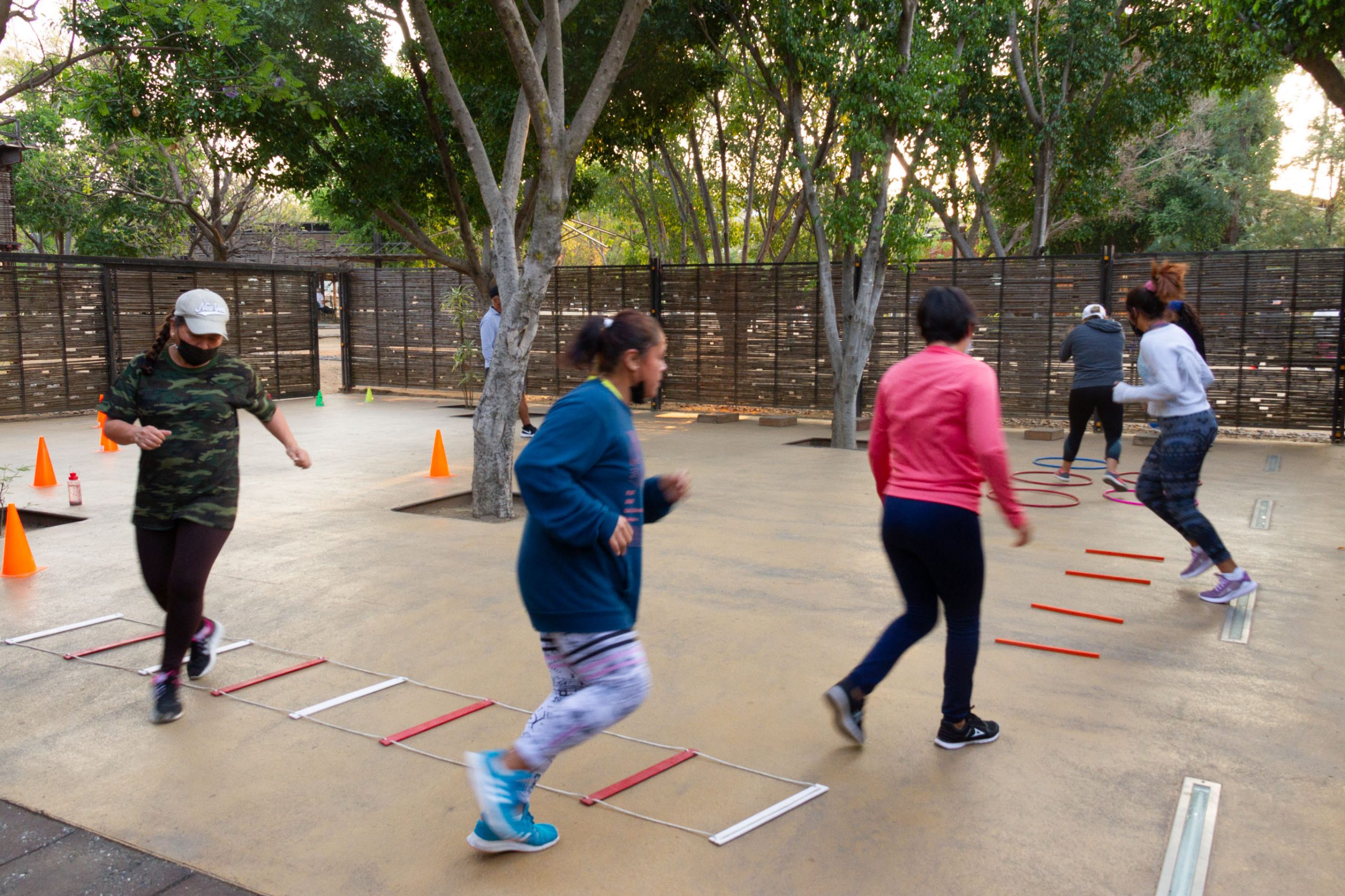 Celebran usuarios regreso del Acondicionamiento  Físico al Bosque del Deporte