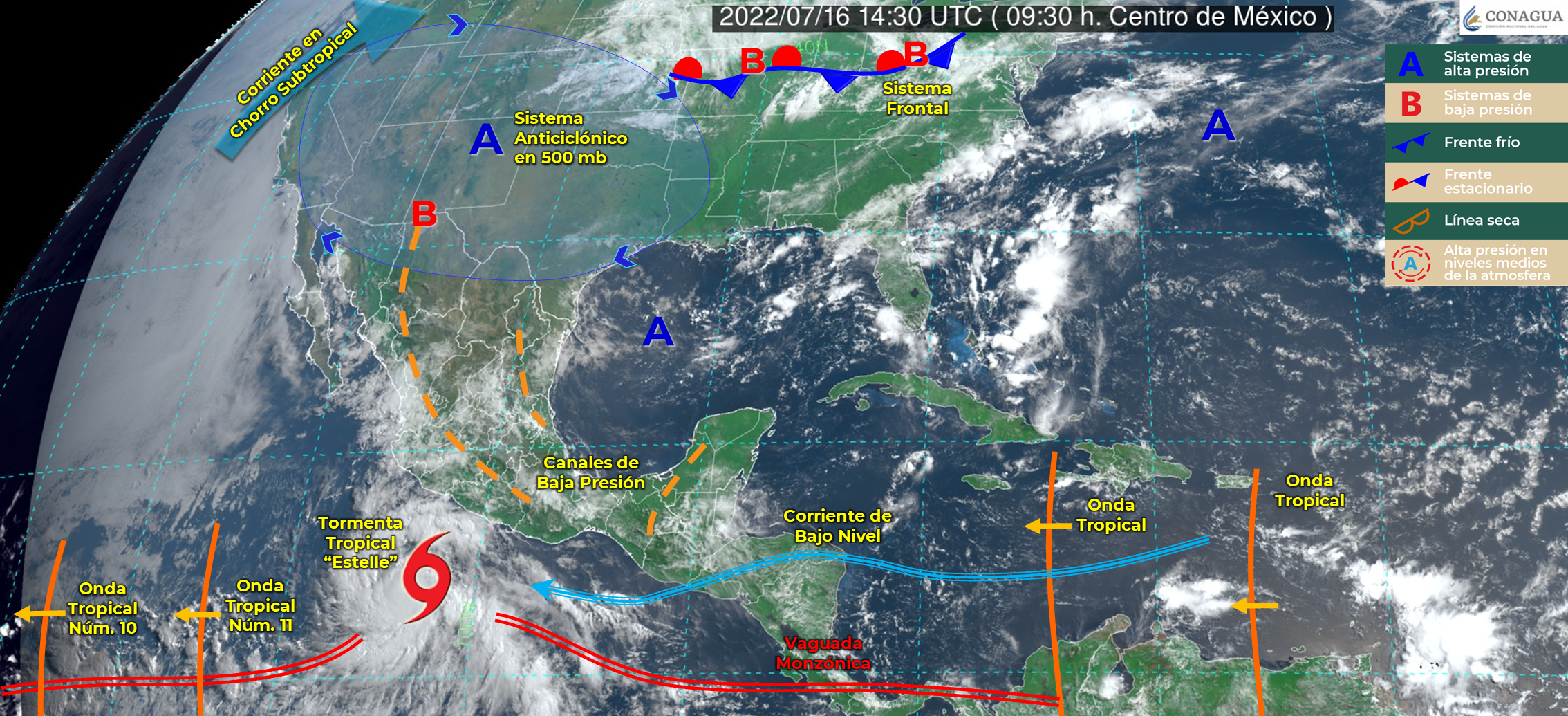 “Estelle” no representa peligro directo para Oaxaca; prevalecerán lluvias intensas en algunos puntos del estado