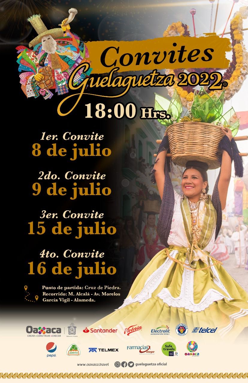 Tradicionales convites anuncian el inicio de la Guelaguetza 2022