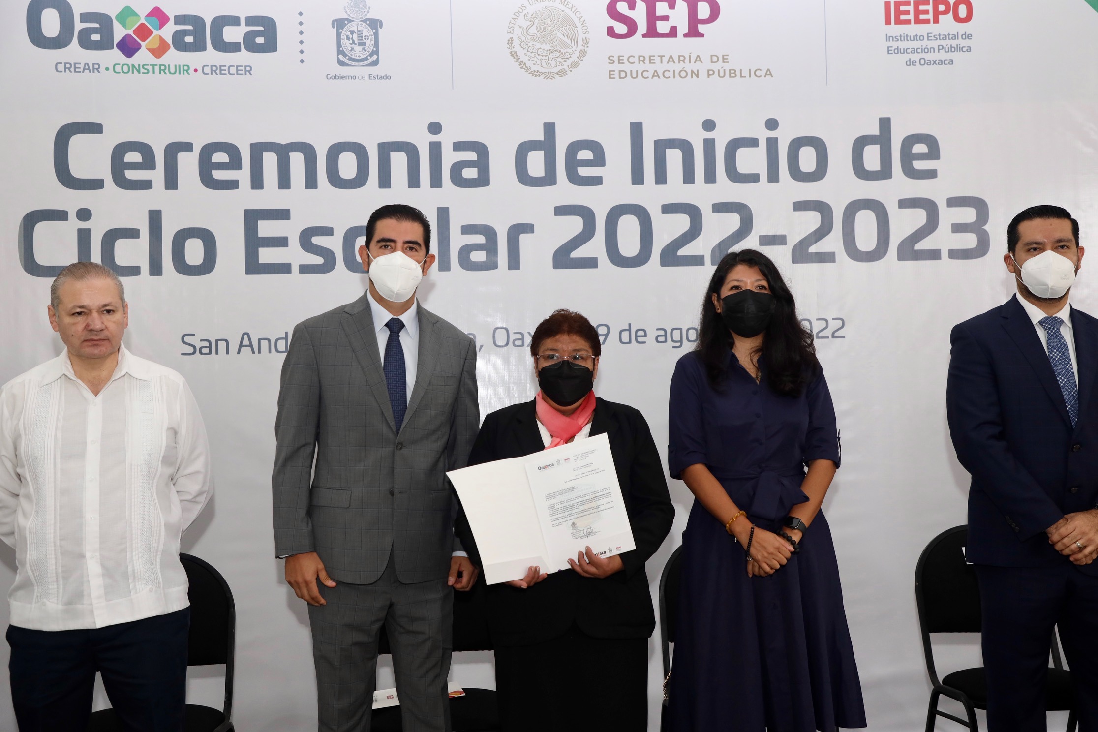 Inaugura el IEEPO ciclo escolar 2022-2023 en Oaxaca