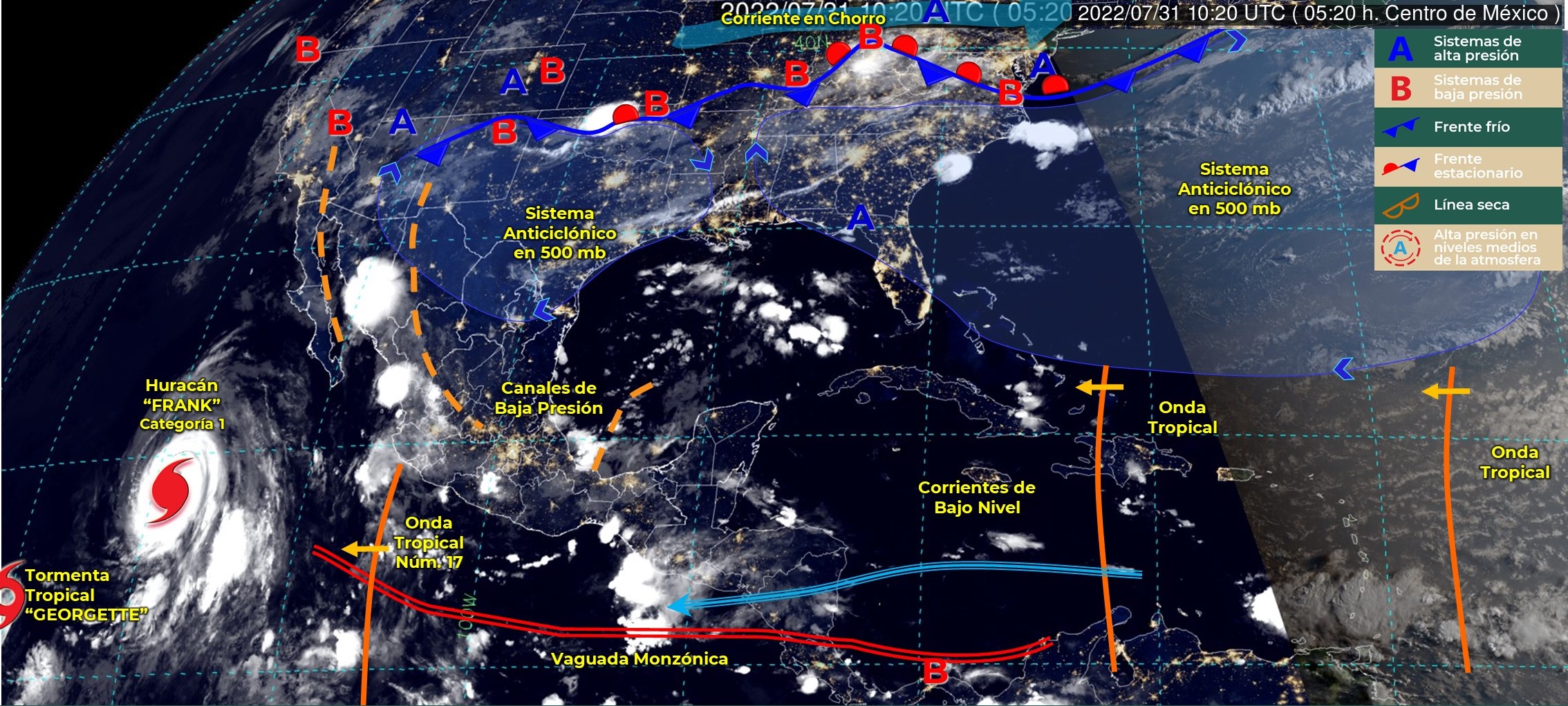 Sierra Sur y Mixteca con mayor presencia de tormentas  para la tarde noche de este domingo: CEPCO