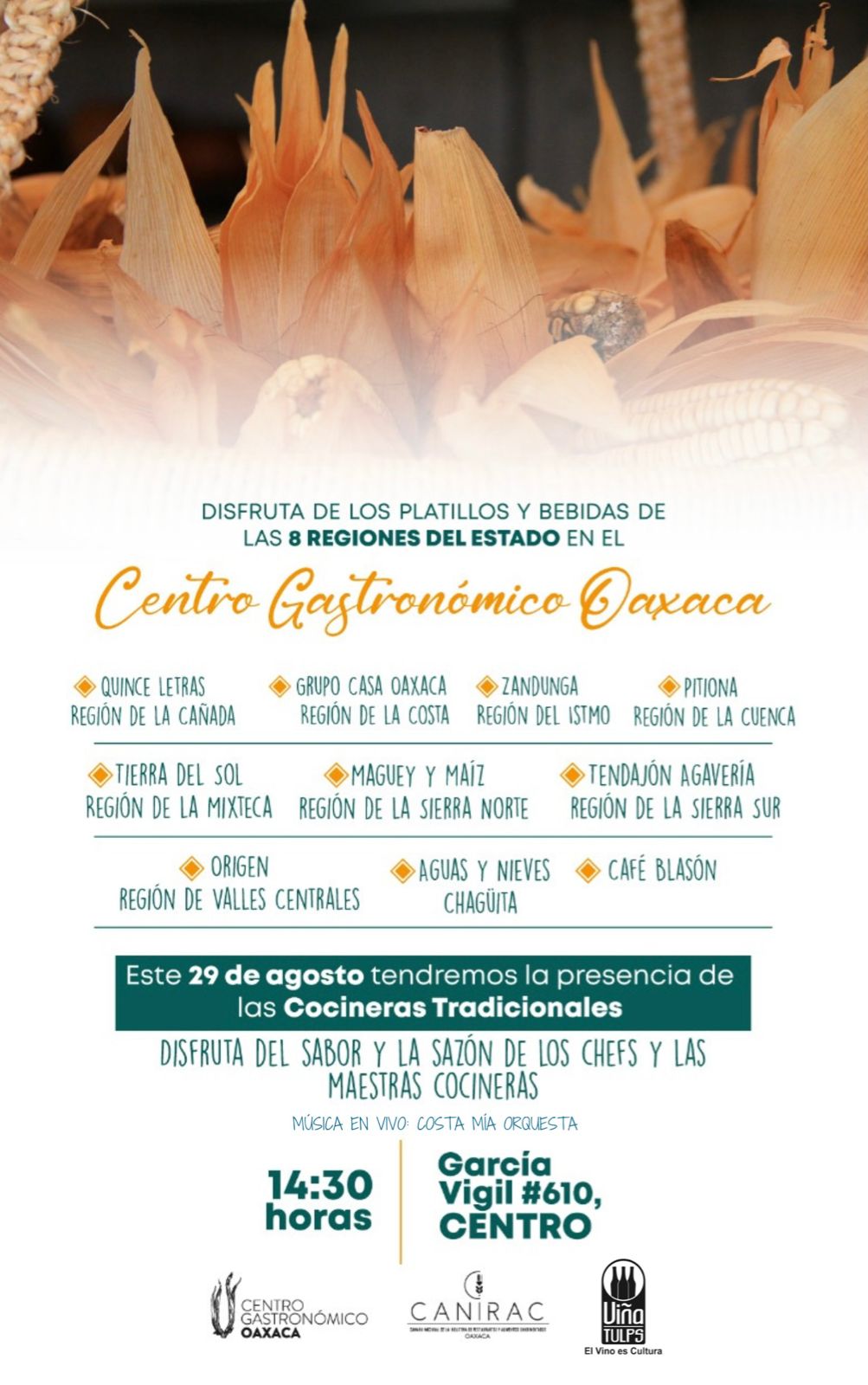 Conoce la oferta culinaria del Centro Gastronómico Oaxaca