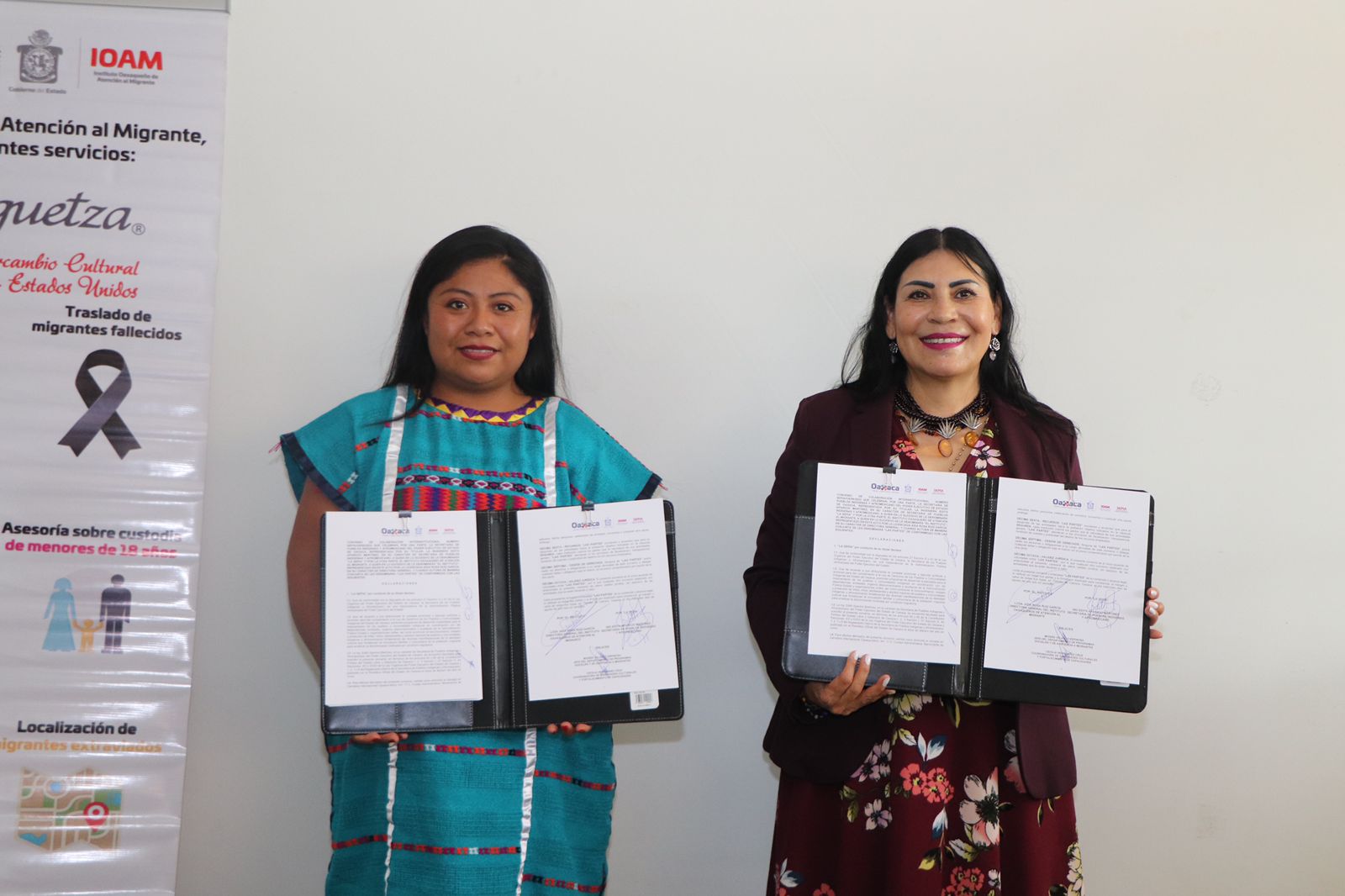 Firman IOAM y Sepia convenio a favor de la comunidad migrante indígena y afromexicana