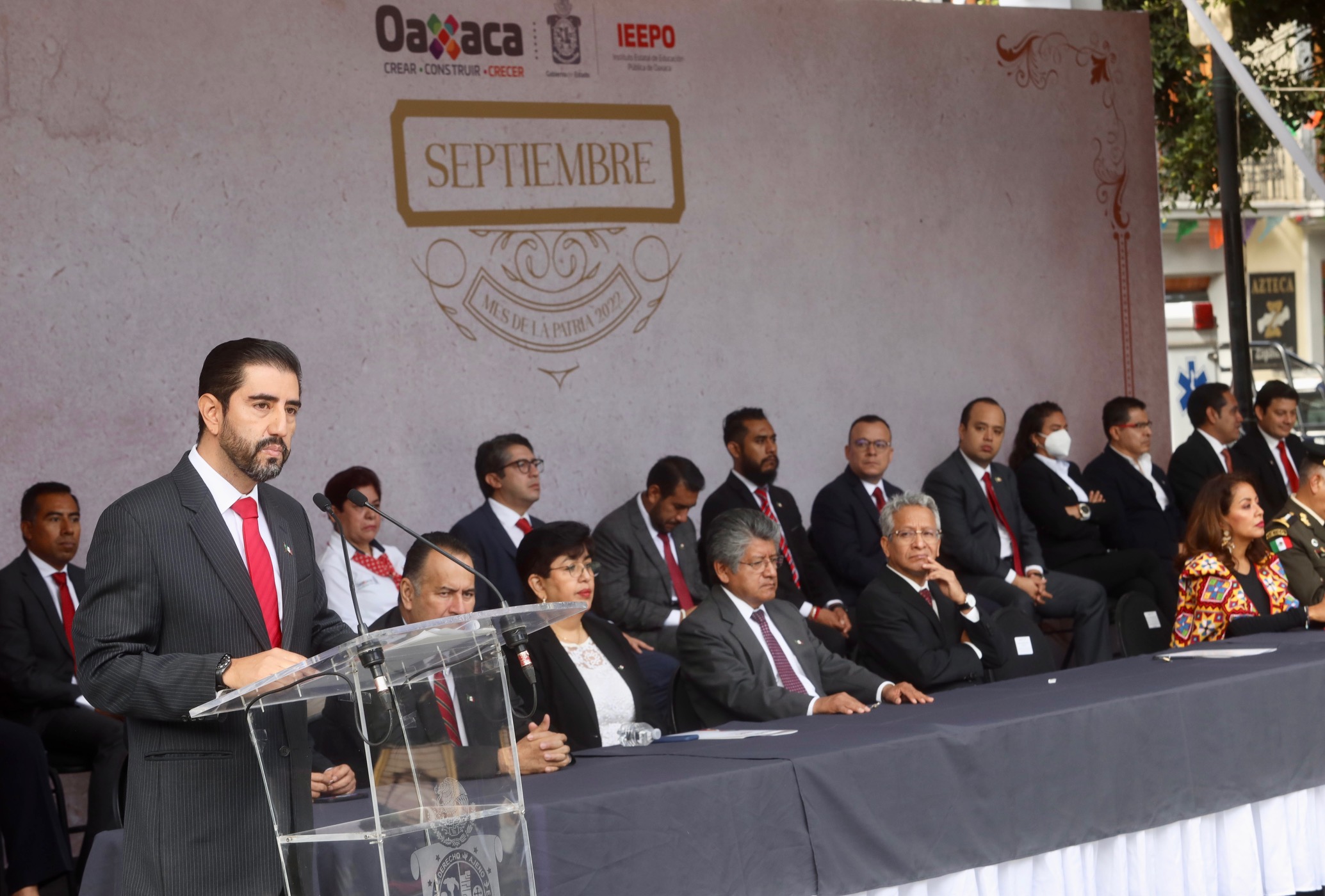 Encabeza IEEPO inicio de actividades de “Septiembre, Mes de la Patria 2022”