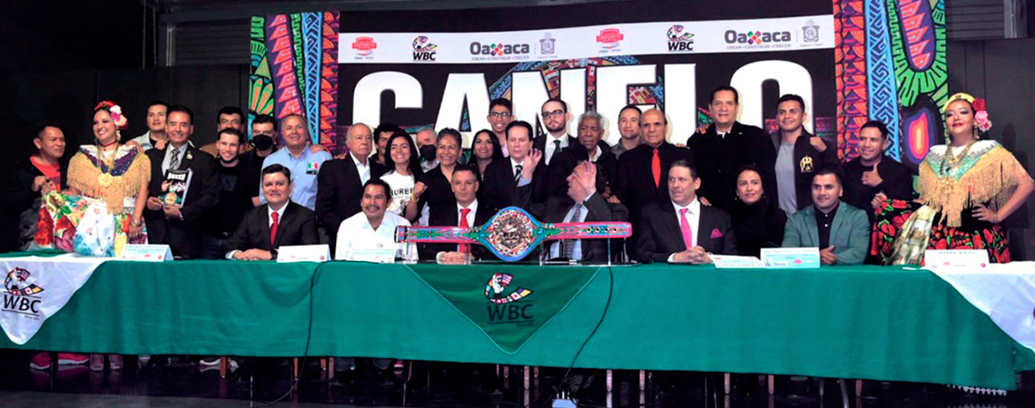 Presentan WBC y Alejandro Murat cinturón “Guerrero Jaguar Zapoteca”