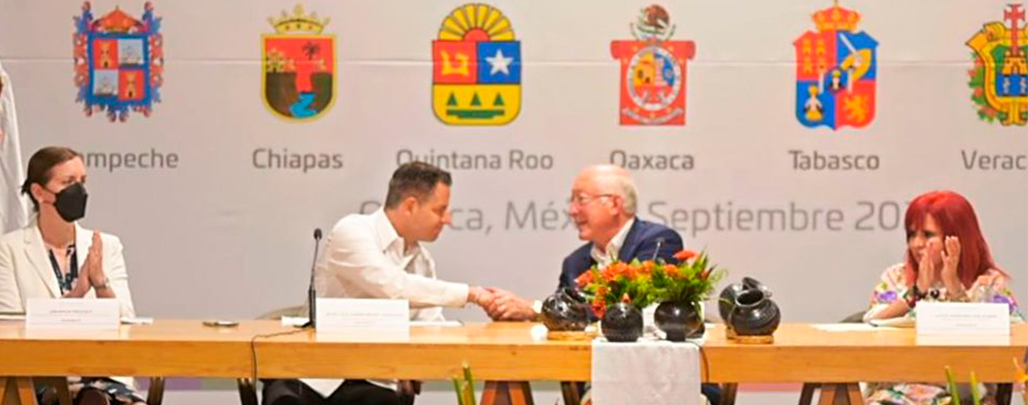 Oaxaca, sede del Sexto Encuentro de Gobernadores y Gobernadoras del sur-sureste con la Embajada de los Estados Unidos de América