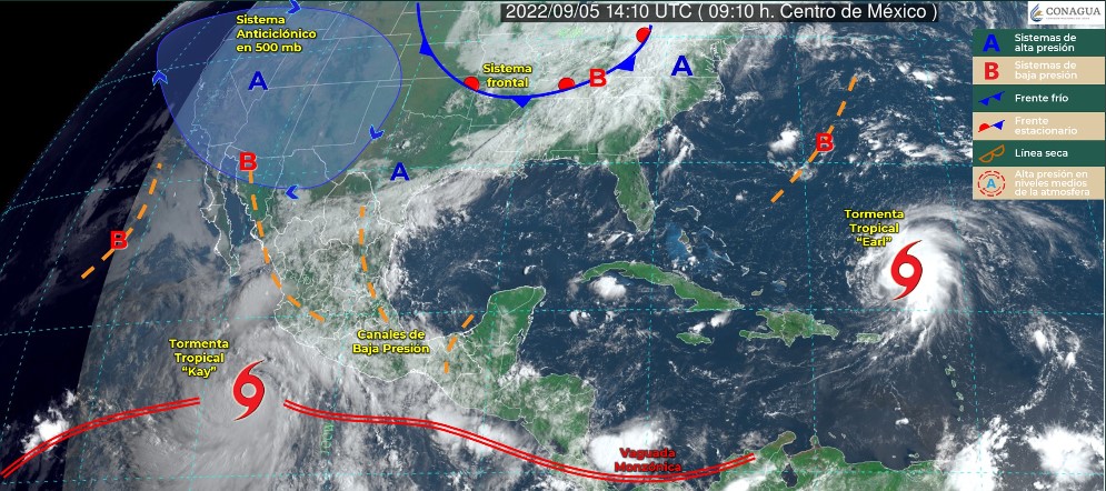 Tormenta Tropical “Kay” y canal de baja presión generarán lluvias en Oaxaca: CEPCO