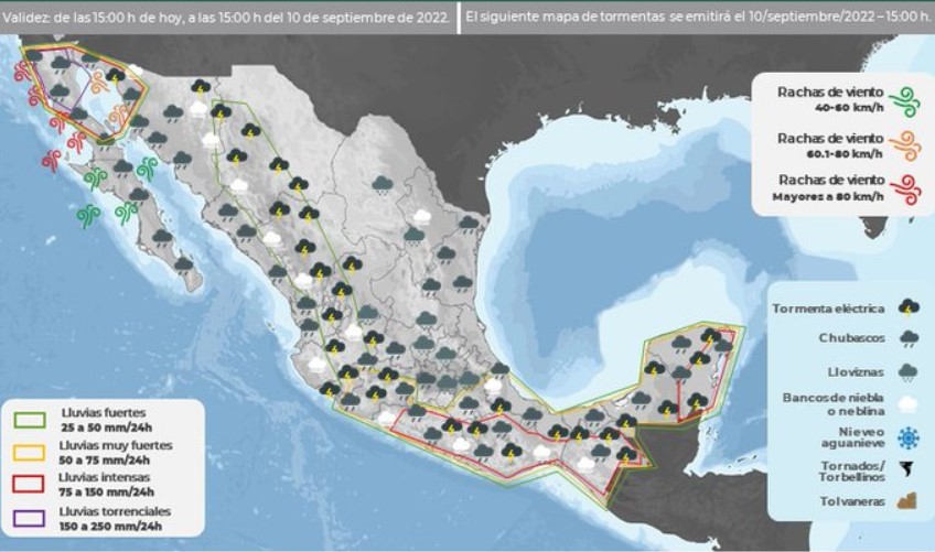 Permanecerán lluvias de intensidad variable en Oaxaca: CEPCO