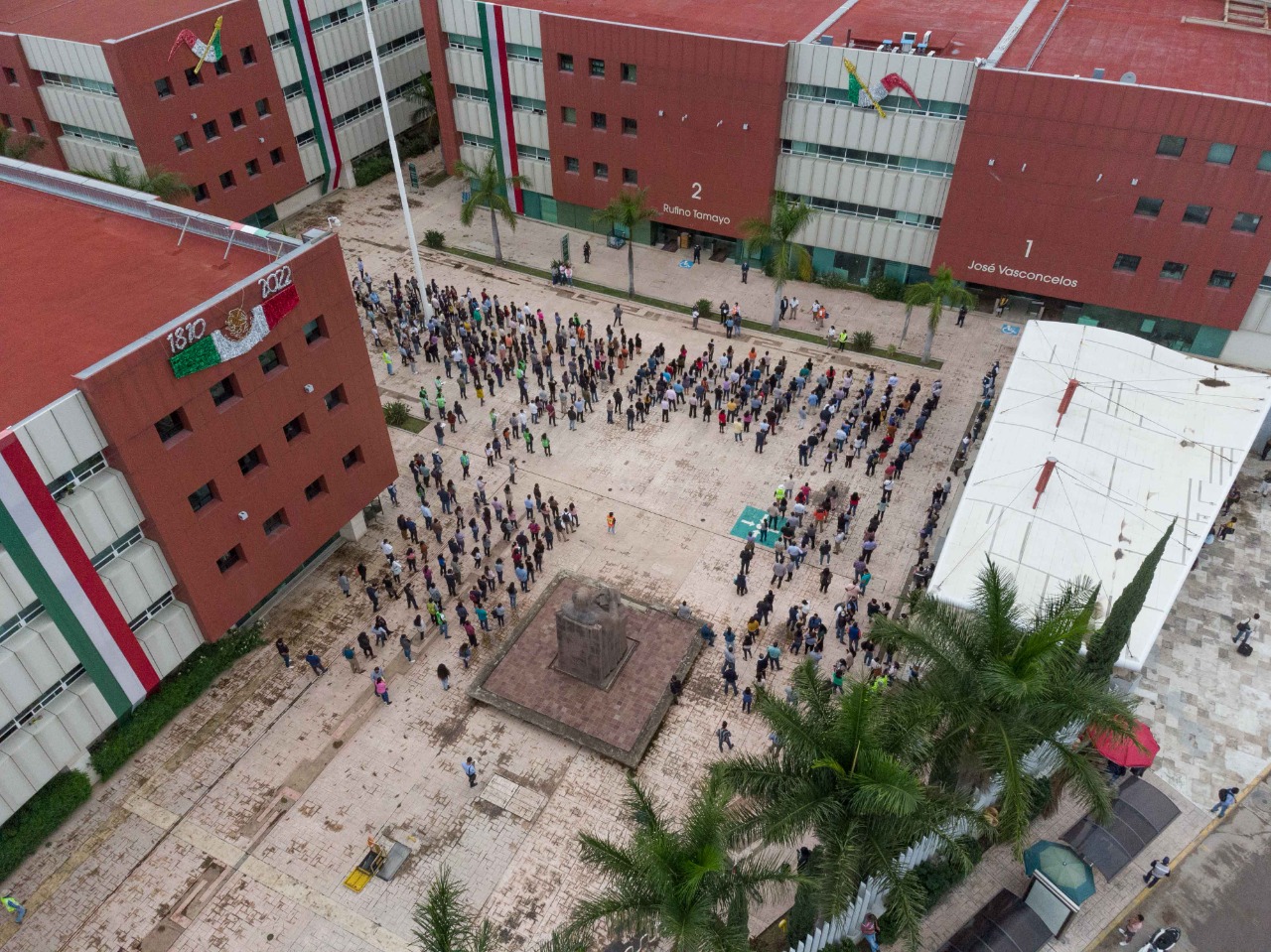 Participa Administración en Simulacro Nacional 2022