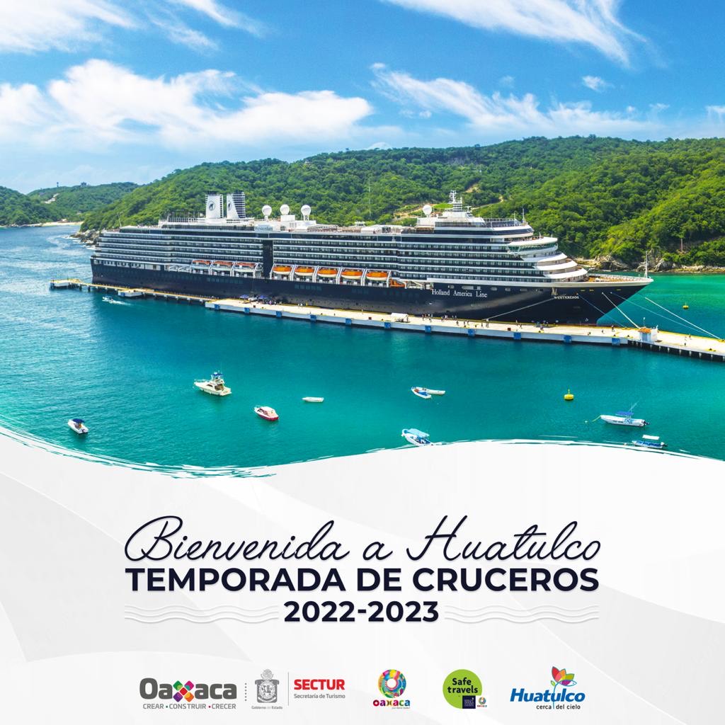 Inicia la temporada de cruceros 2022 – 2023 en Bahías de Huatulco