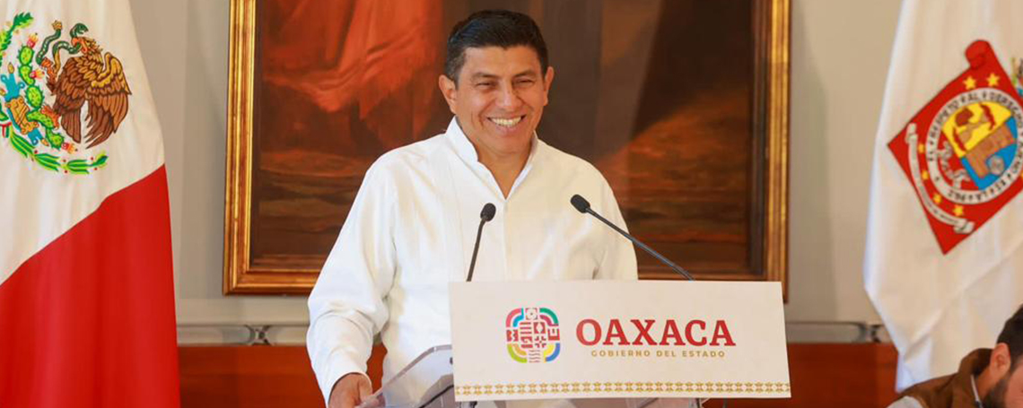 Expresa Gobernador de Oaxaca que habrá paz, justicia y respeto al pueblo