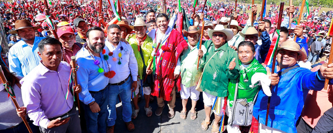 Acuerda Salomón Jara y Nación Triqui, unión, paz y desarrollo para sus pueblos