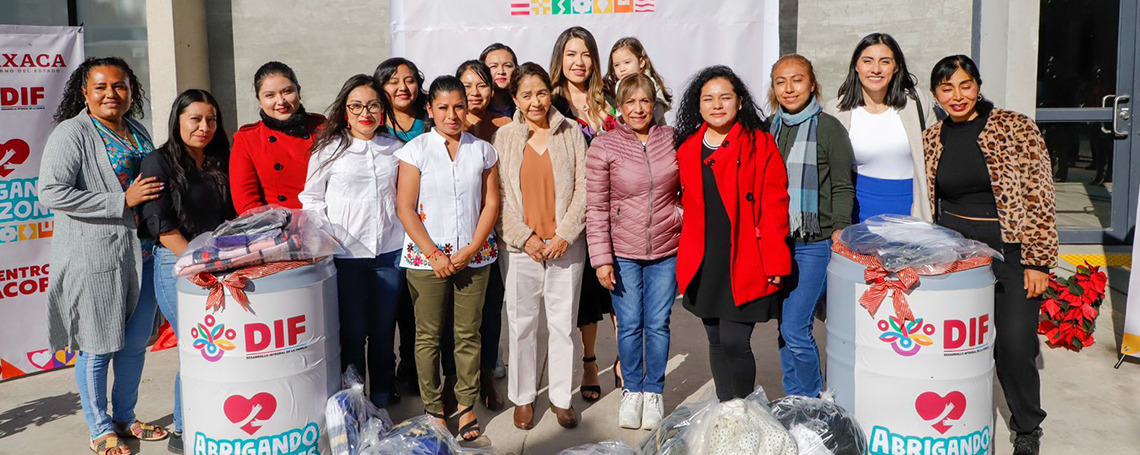 Lanza DIF Oaxaca campaña “Abrigando Corazones”