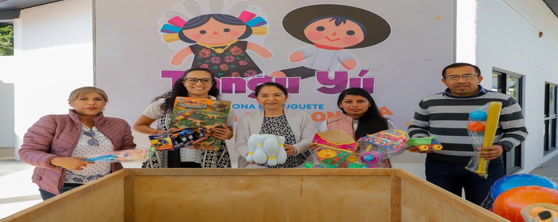 Busca DIF Oaxaca recabar diariamente un kilómetro de juguetes en el contenedor del Paseo Juárez “El Llano”