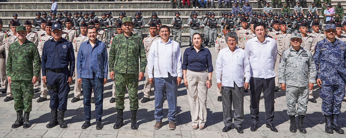 Participa Gobernador de Oaxaca en ceremonia de iniciación de 108 conscriptos en el Servicio Militar Nacional