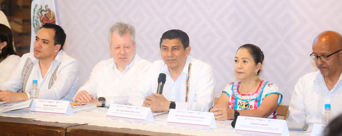 Estrechan Gobierno del Estado y ONU cooperación y esfuerzos para el desarrollo de Oaxaca