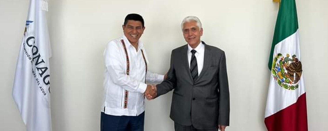 Conagua y Gobierno de Oaxaca firman compromiso para el desarrollo de proyectos e infraestructuras hídricas en la entidad