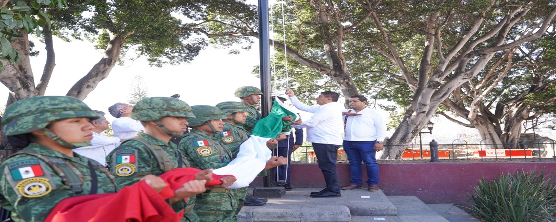  Convoca Gobernador Salomón Jara a trabajar bajo principios y valores patrióticos por el bienestar y la igualdad
