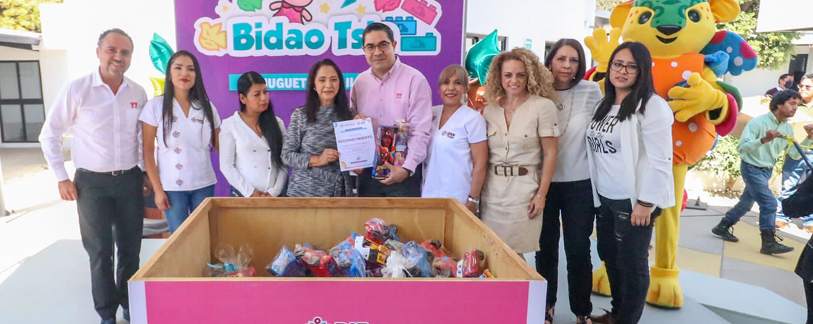 Arranca DIF Oaxaca colecta de juguetes “Bidao Tsia, un juguete, una ilusión”