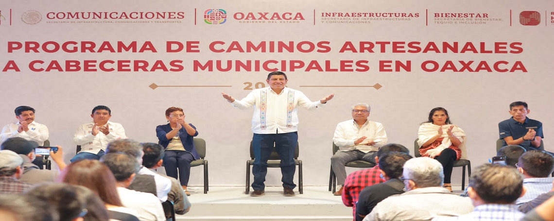 Otorga Gobierno de la República operatividad del Programa de construcción de caminos al Gobierno de Oaxaca
