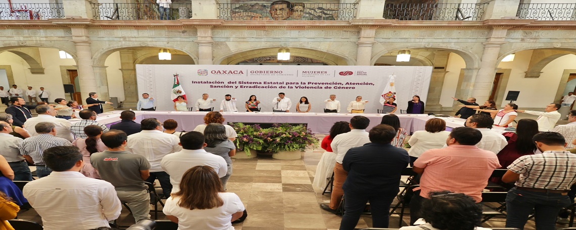 Instala Gobierno estatal organismo de Prevención, Atención, Sanción y Erradicación de la Violencia de Género en Oaxaca