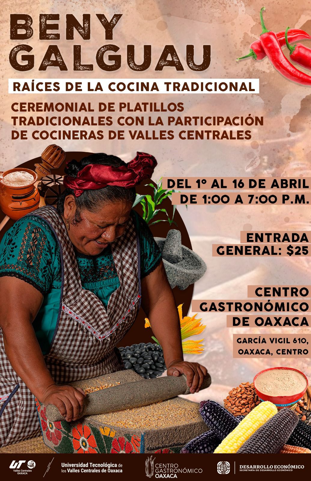 Invita UTVCO a evento gastronómico “Beny Galguau” en Semana Santa