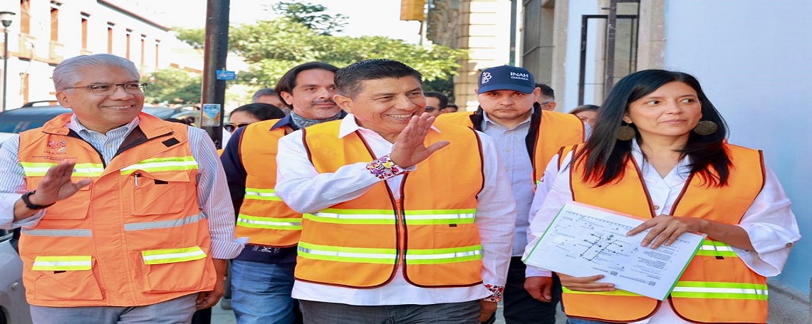 Refrenda Salomón Jara compromiso con la preservación del Centro Histórico de Oaxaca