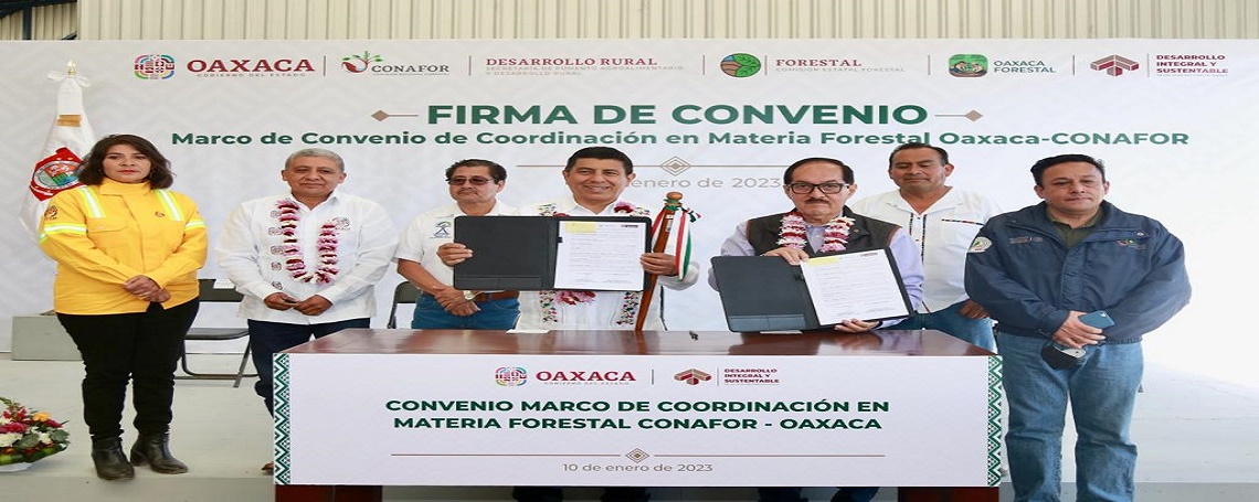 Suman esfuerzos Gobierno de Oaxaca y Conafor para conservar y proteger los recursos forestales