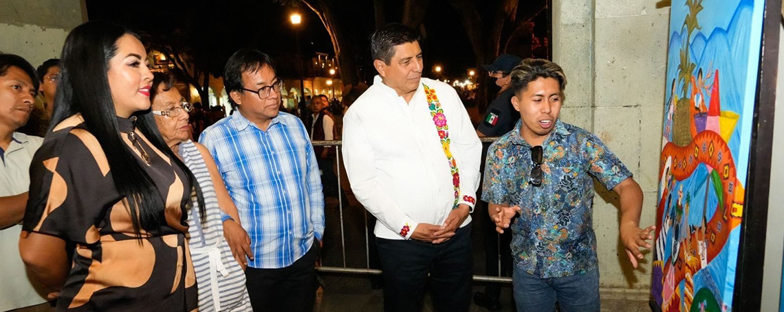 La grandeza de la Guelaguetza plasmada entre lienzos, texturas y colores