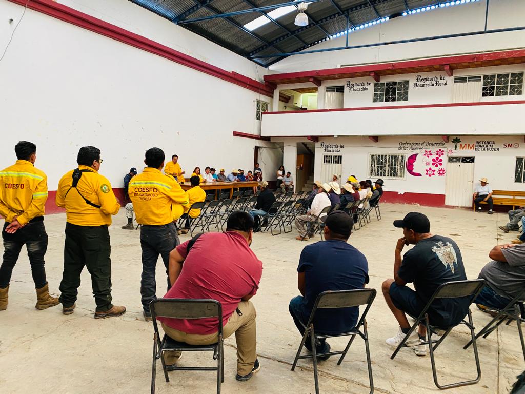 Colabora Sego en labores para sofocar incendio entre Santo Domingo Yosoñama y San Juan Mixtepec
