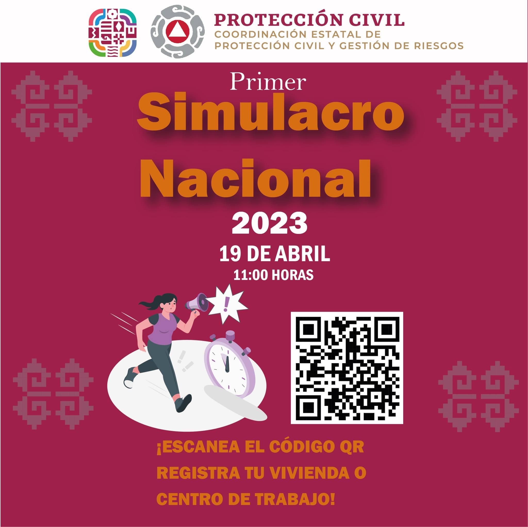 Listo Oaxaca para participar en el Primer Simulacro Nacional 2023